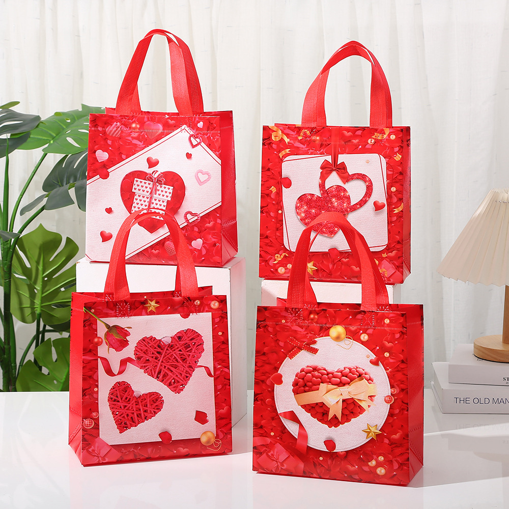 Festival Holiday Wedding Candy Pouch Favors Snack Surprise Fabric Waterproof Non-woven Love