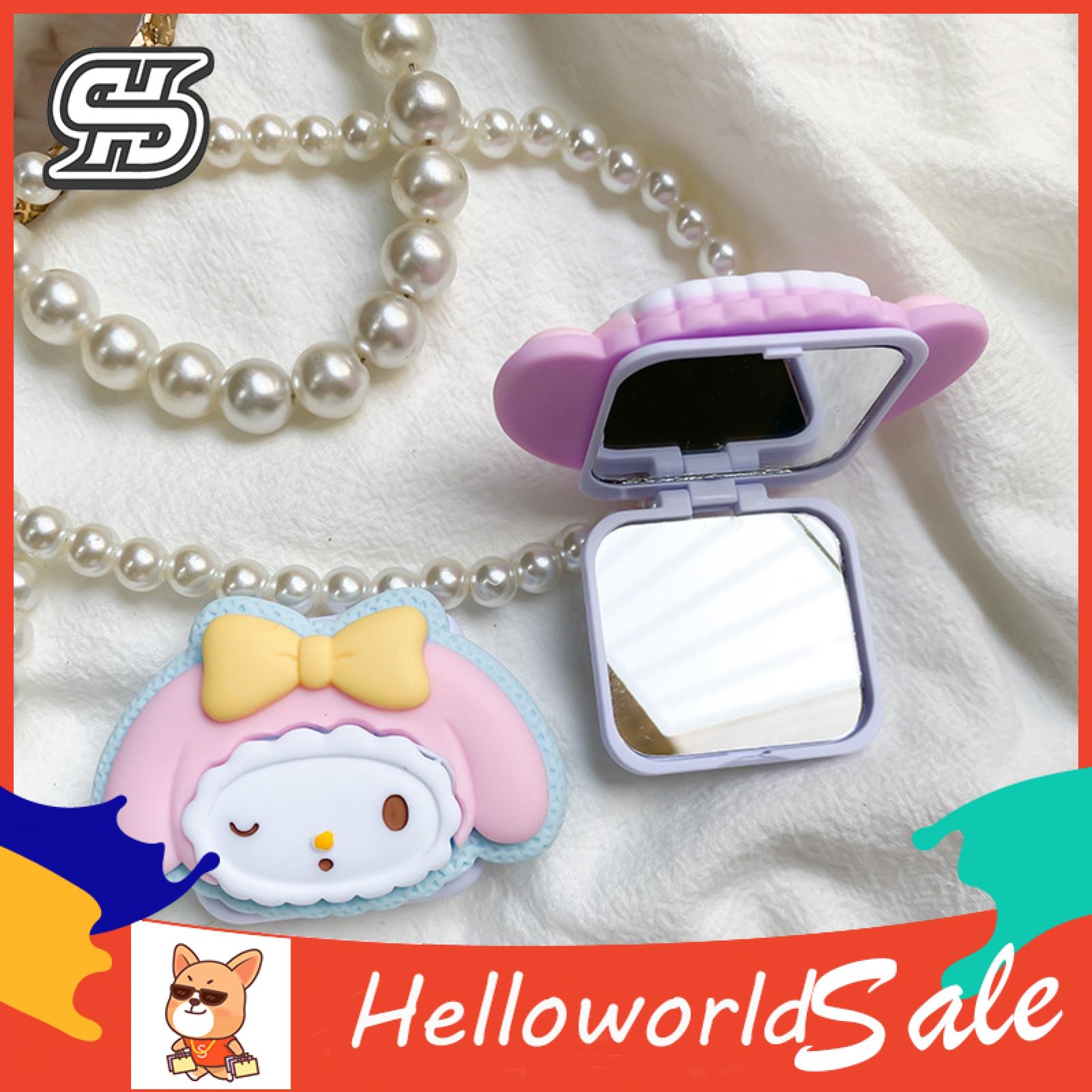 HelloWorld Phone Grip Holder Foldable Cartoon Pink Dog Cellphone Finger Support Holder. 