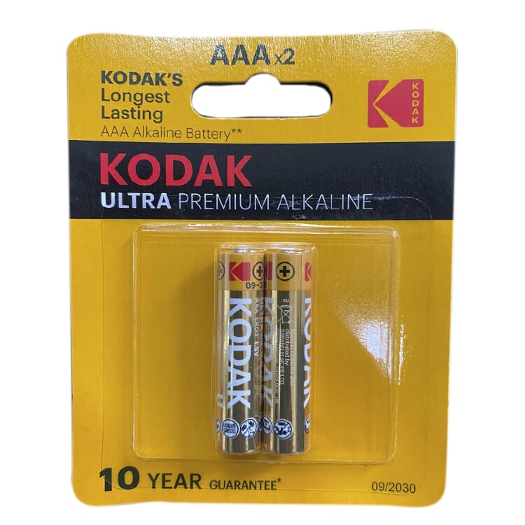 Kodak Ultra Premium Alkaline AAA X 2. 