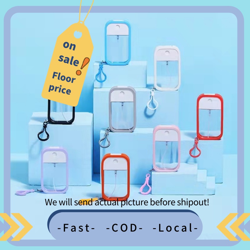 50ml Touchland Style Spray Bottle silicone with keychain Twist Open Refillable COMPLETE SET/A01025