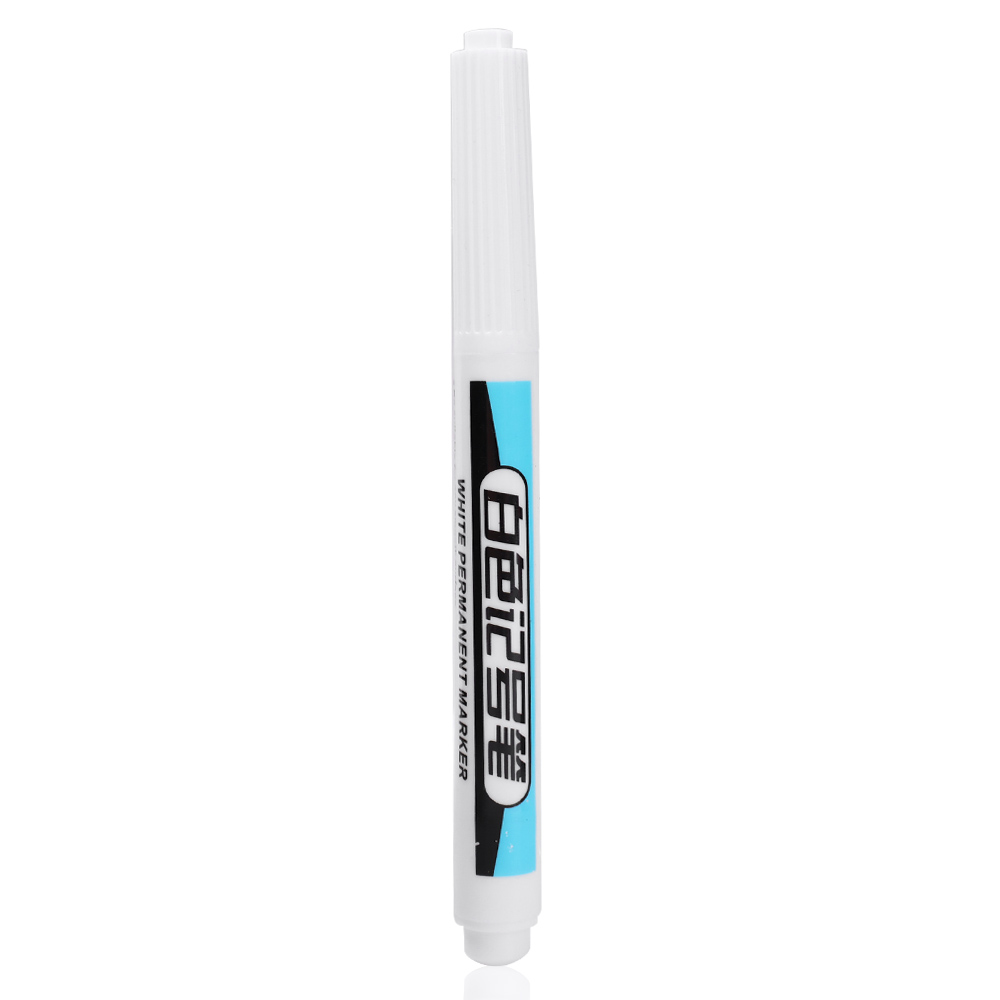0.7/1.0/2.5MM 1/5pcs White Marker Pens Oily Waterproof Permanent Paint Markers Wood Plastic Leather Glass Stone Metal Supplies. 