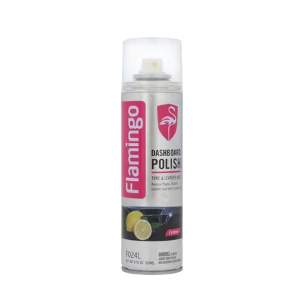 Flamingo Dashboard Polish to clean and polish Car Dashboards 220 ml ( Lemon ). 