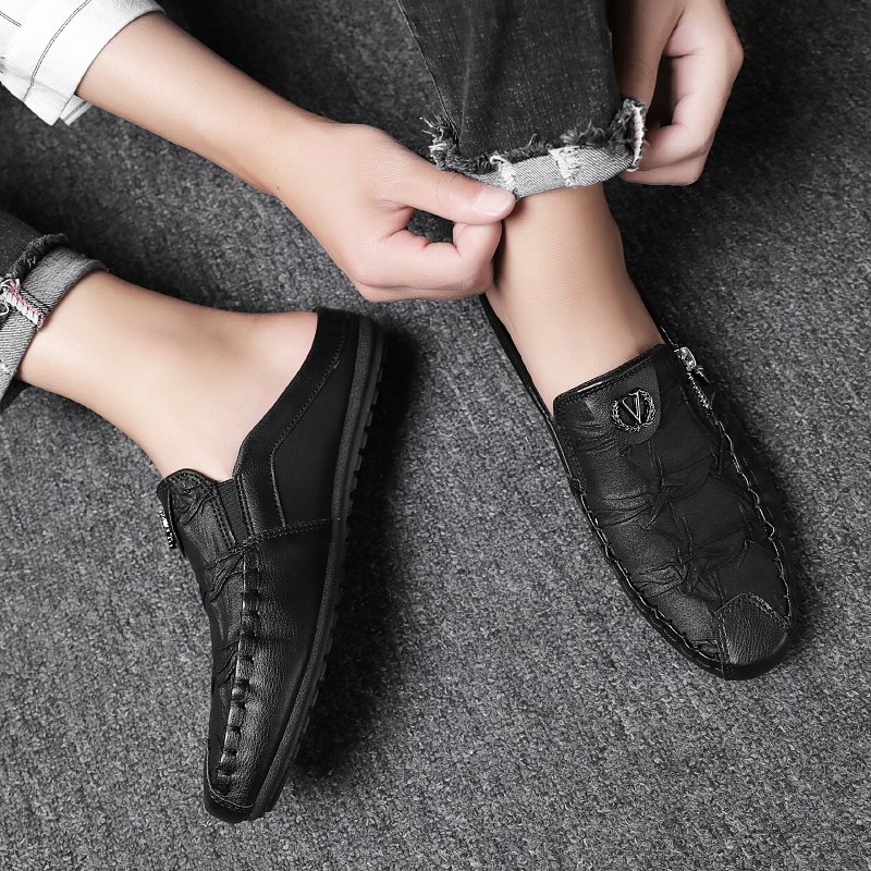 ALLGOOD】Korean Half Shoes for men Half Slippers Flat Sandals Lazy