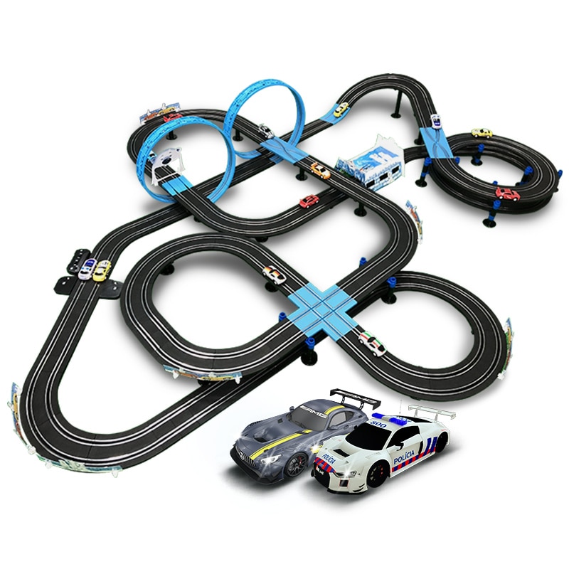 RC Car Toys Track Racing Toy Electric Railway Track Toy Set Racing Track Double Slot Car Spare parts Christmas Gifts For Child. 