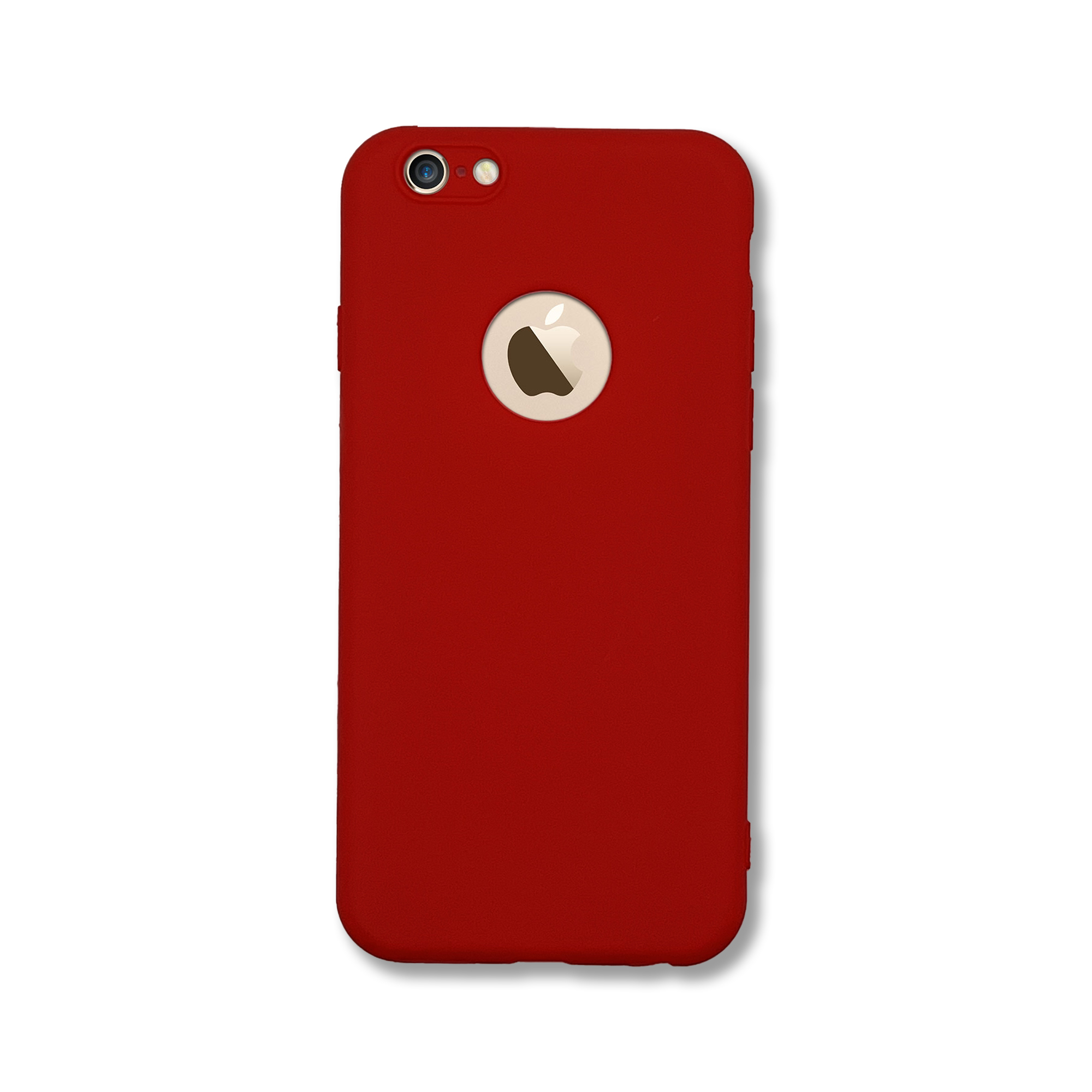 Ultra Slim Soft Silicon Case For iPhone 6 / 6s Matte TPU Logo Cut Rubber Back Cover. 