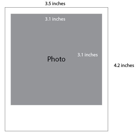 Polaroid Style Photo Prints. 
