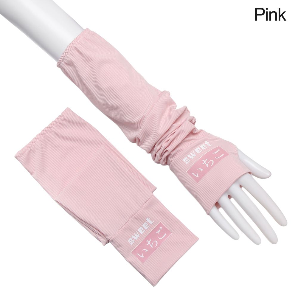 Good day 2Pcs Breathable Quick Dry Thin Sports Sunscreen Cycling Outdoor Ice Silk Sleeves Sun Protection Arm Sleeves Arm Cover. 