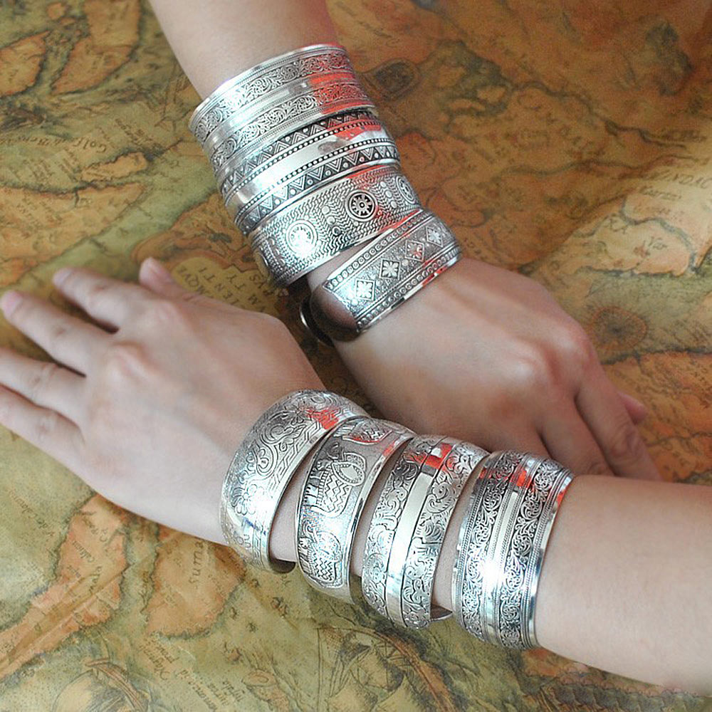 silver gypsy bangles