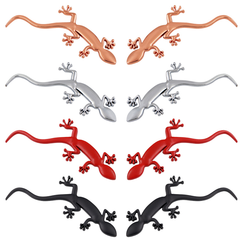 【beauty code】1pc Car ABS lizard Gecko Badge Car For Audi A3 A5 Q3 Quattro TT S3 S5 RS4 Stickers Decorative Car Accessories. 