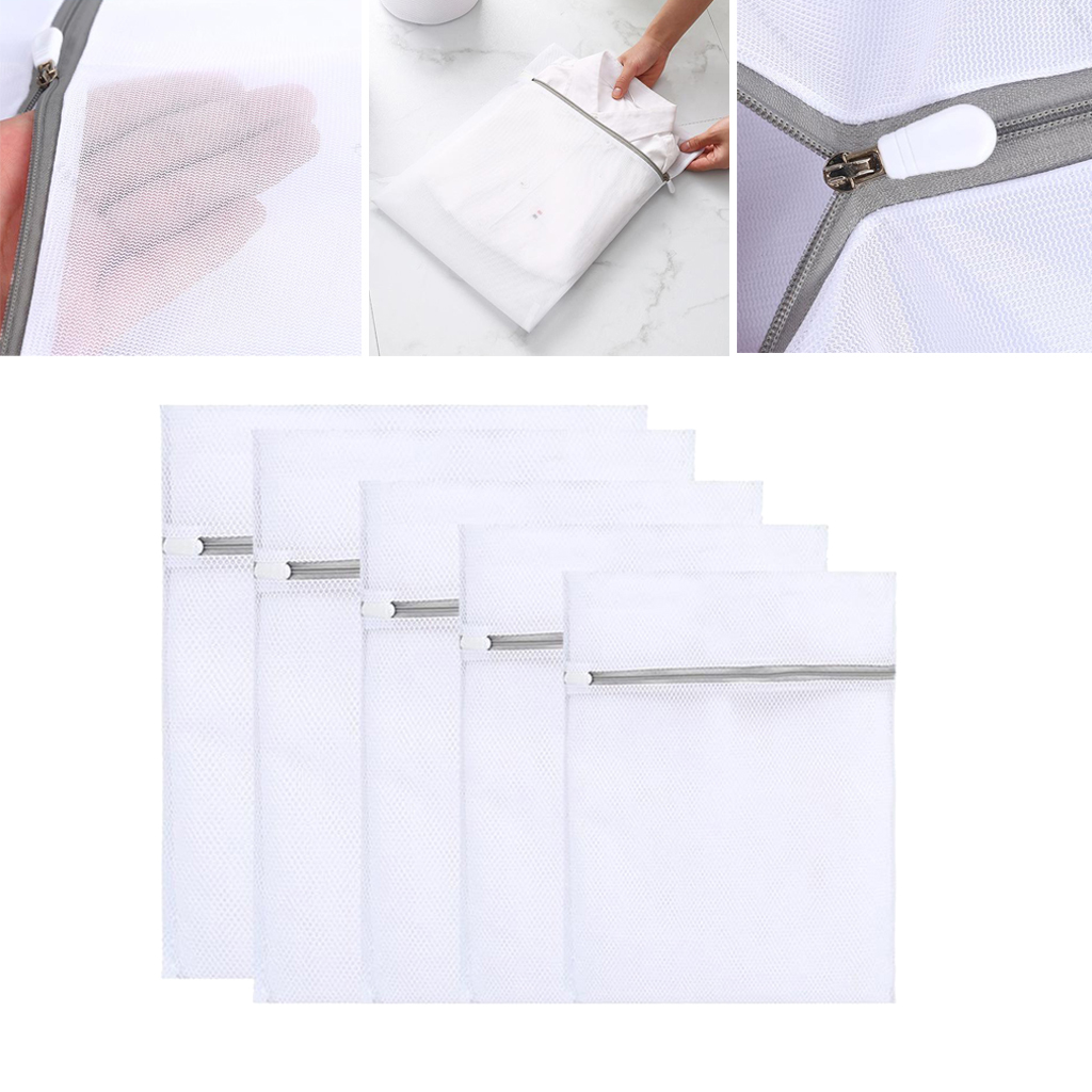 Laundry Washing Bag Mesh Net Dedicated Underwear Bra Clothes Storage 5pcs. 