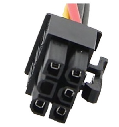 Dual IDE Molex 4 pin Male to 6 pin Male Power Cable for PCI-E GPU Graphics Card. 