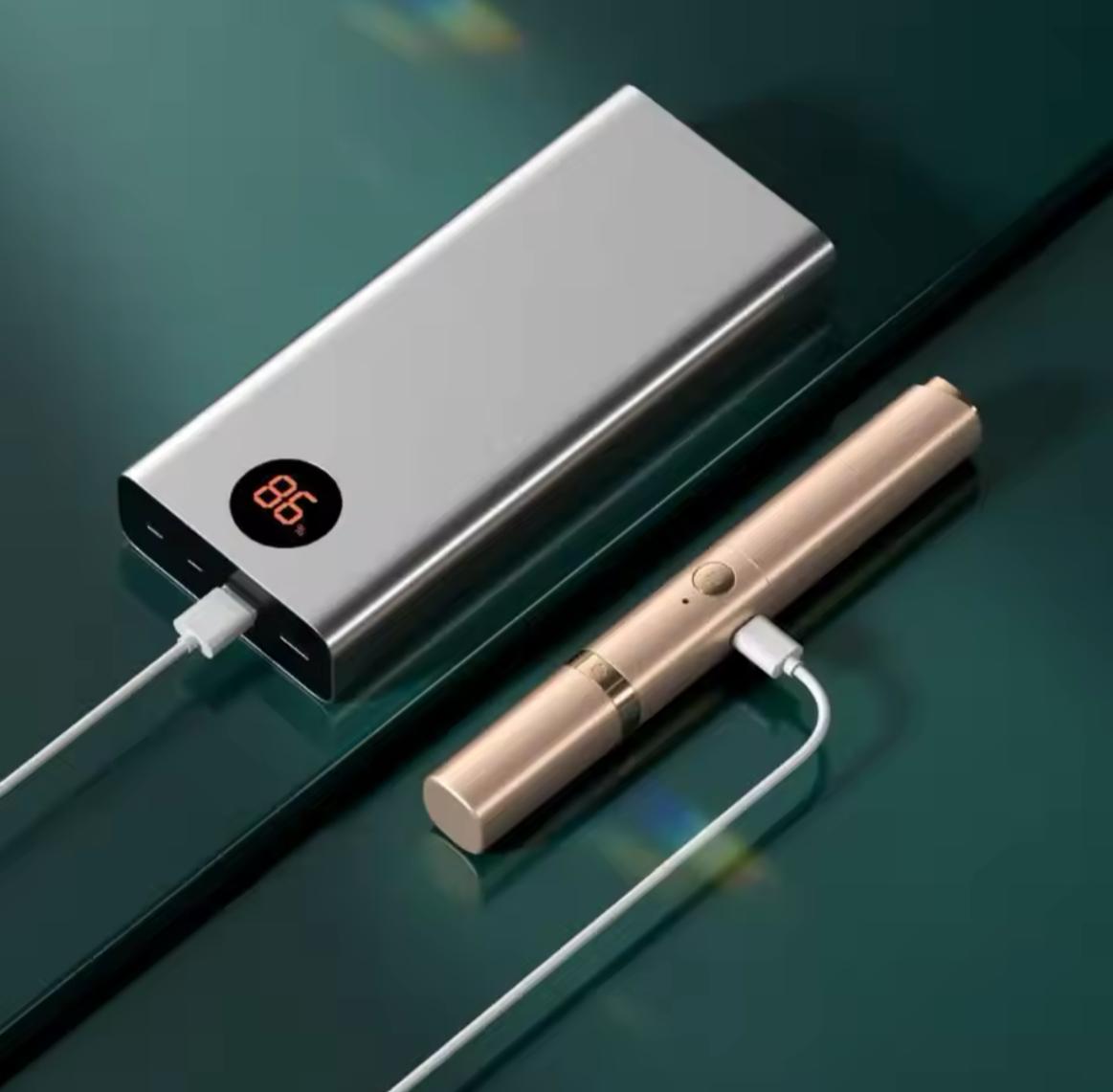 Safe to Use Eyelash Curler Usb Rechargeable Electric Eyelash Curler Trimmer Quick Heating 2-in-1 Multifunctional Tool for Perfectly Curled Lashes Groomed Brows Portable Easy to Use. 