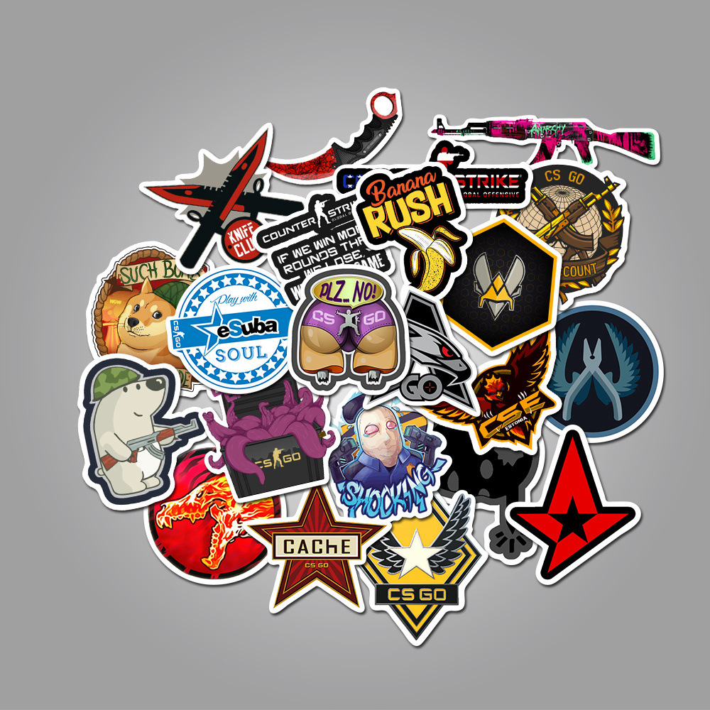 20/40pcs Games Stickers Gaming Logo Stickers for Laptop Scrapbook Journal Kids Girls Boys Stickers. 