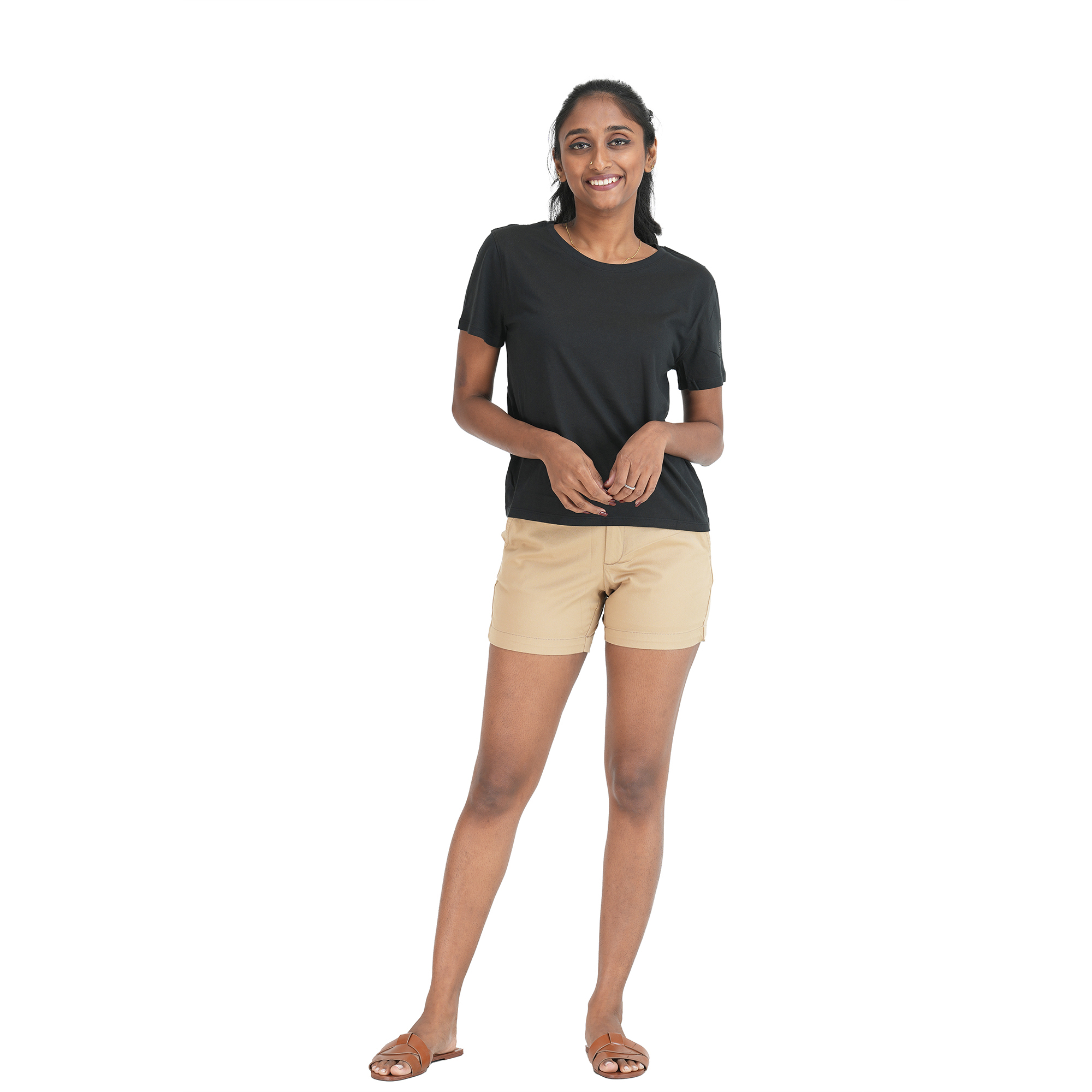 Women’s Crew Neck T-Shirt – Black. 