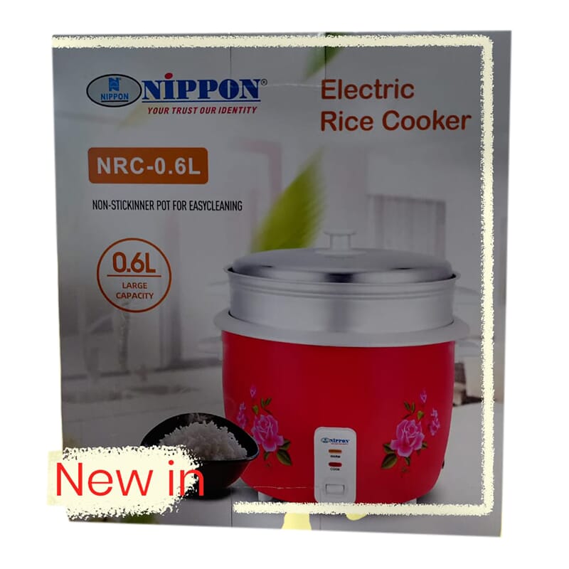 Nippon electric rice cooker capacity 0.6 litre large capacity 350WATT VOLTAGE. 220V