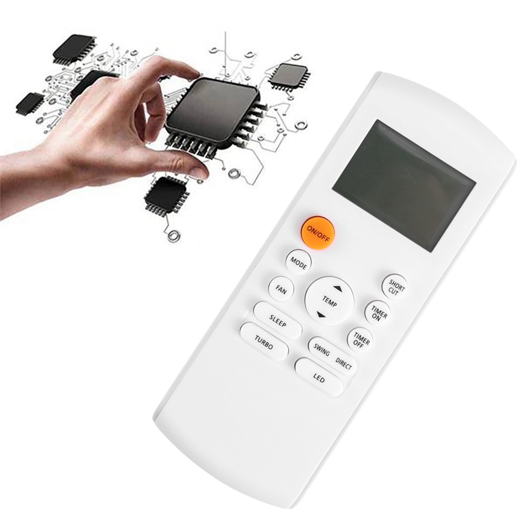 Telecomando Midea RG58B/BGE Telecomando Sostitutivo Universale Per Condizionatore Midea, Compatibile Con Modelli RG58B/BGE E Altri - Nuovo, Senza Batterie Clima 18000 BTU - Foto 8