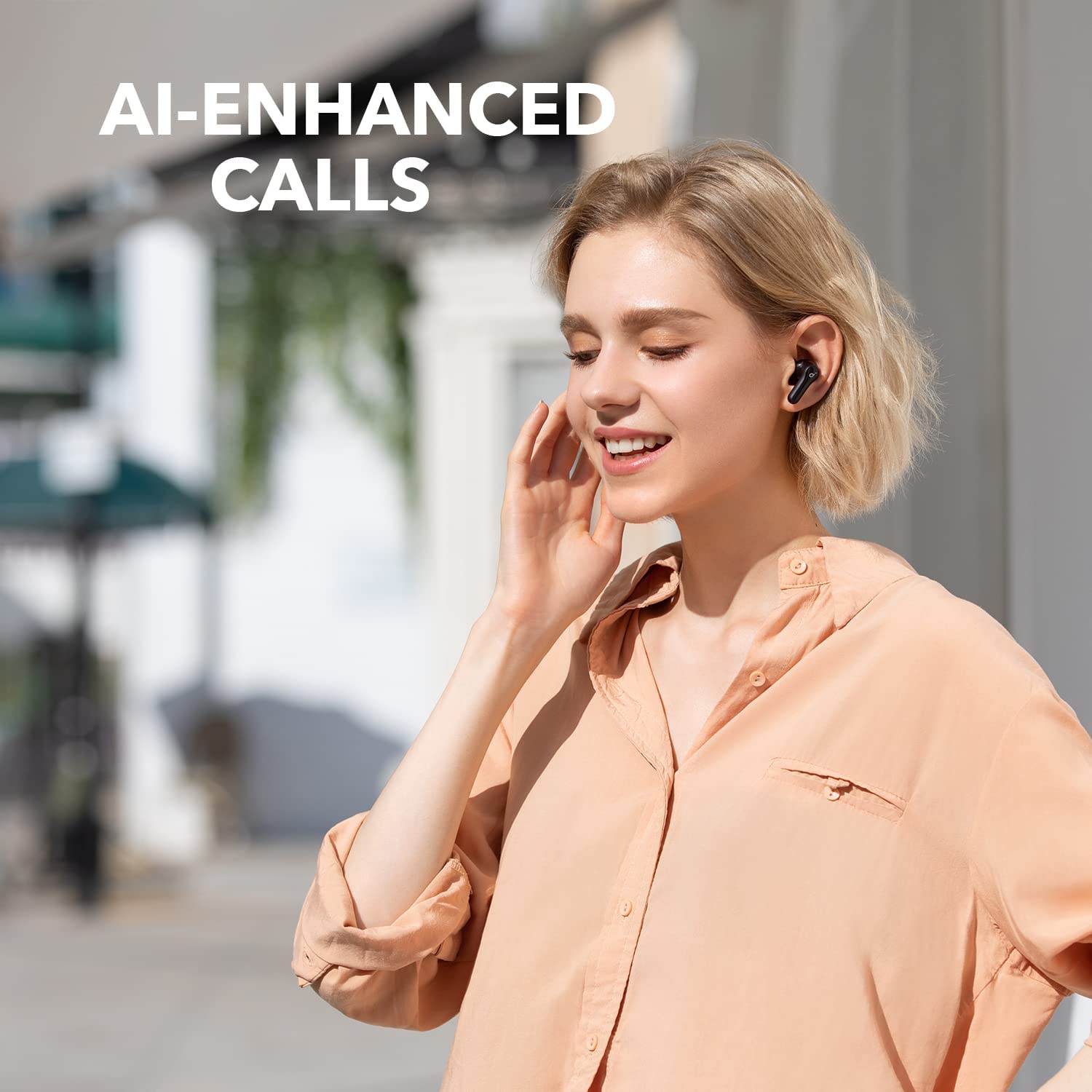 Soundcore by Anker Life Note E True Wireless Earbuds - 10mm Oversized Drivers, Custom EQ, AI-Enhanced Calls, 32H Playtime, Compact and Lightweight, IPX 5 Water-Resistant. 