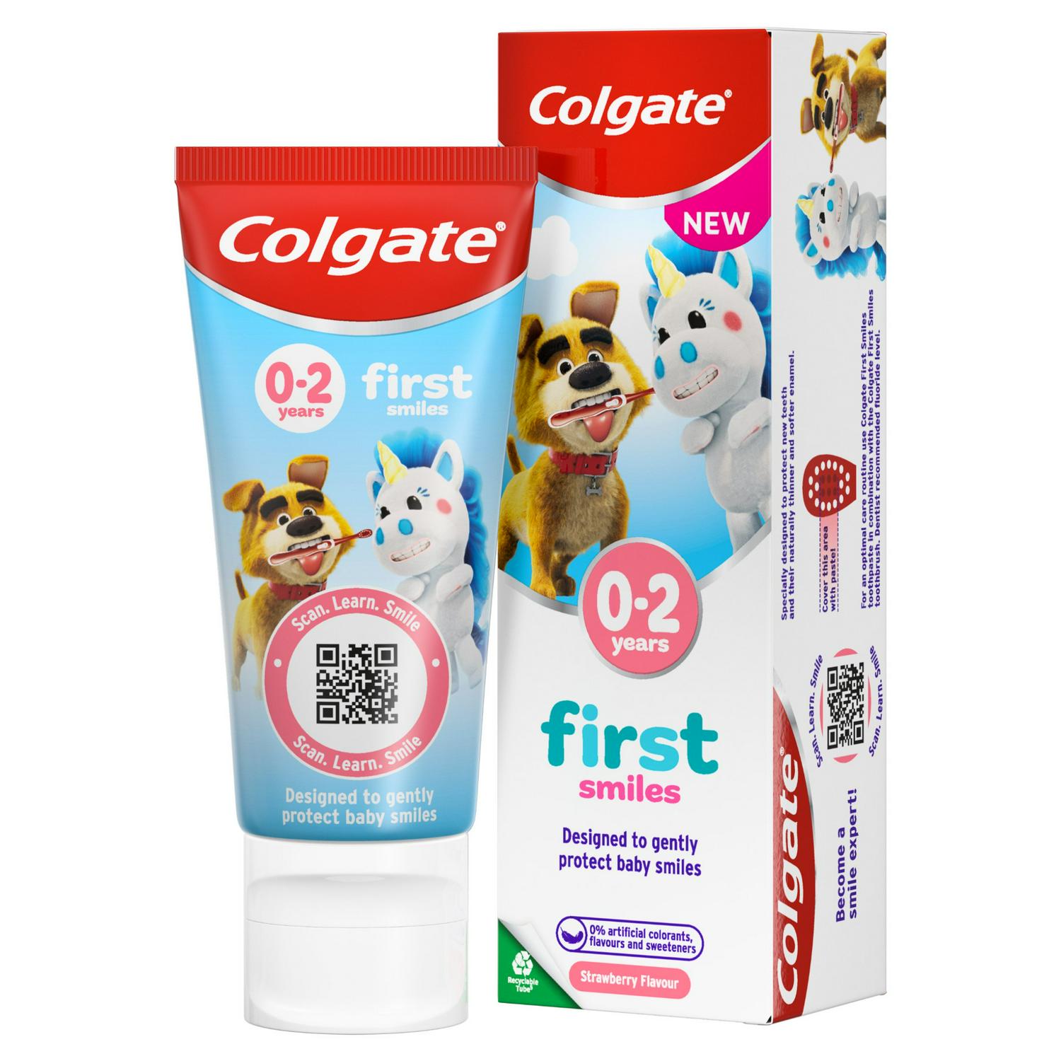 Colgate Kids Mild Fruit 0-2 Years Baby Toothpaste 50ml (UK)