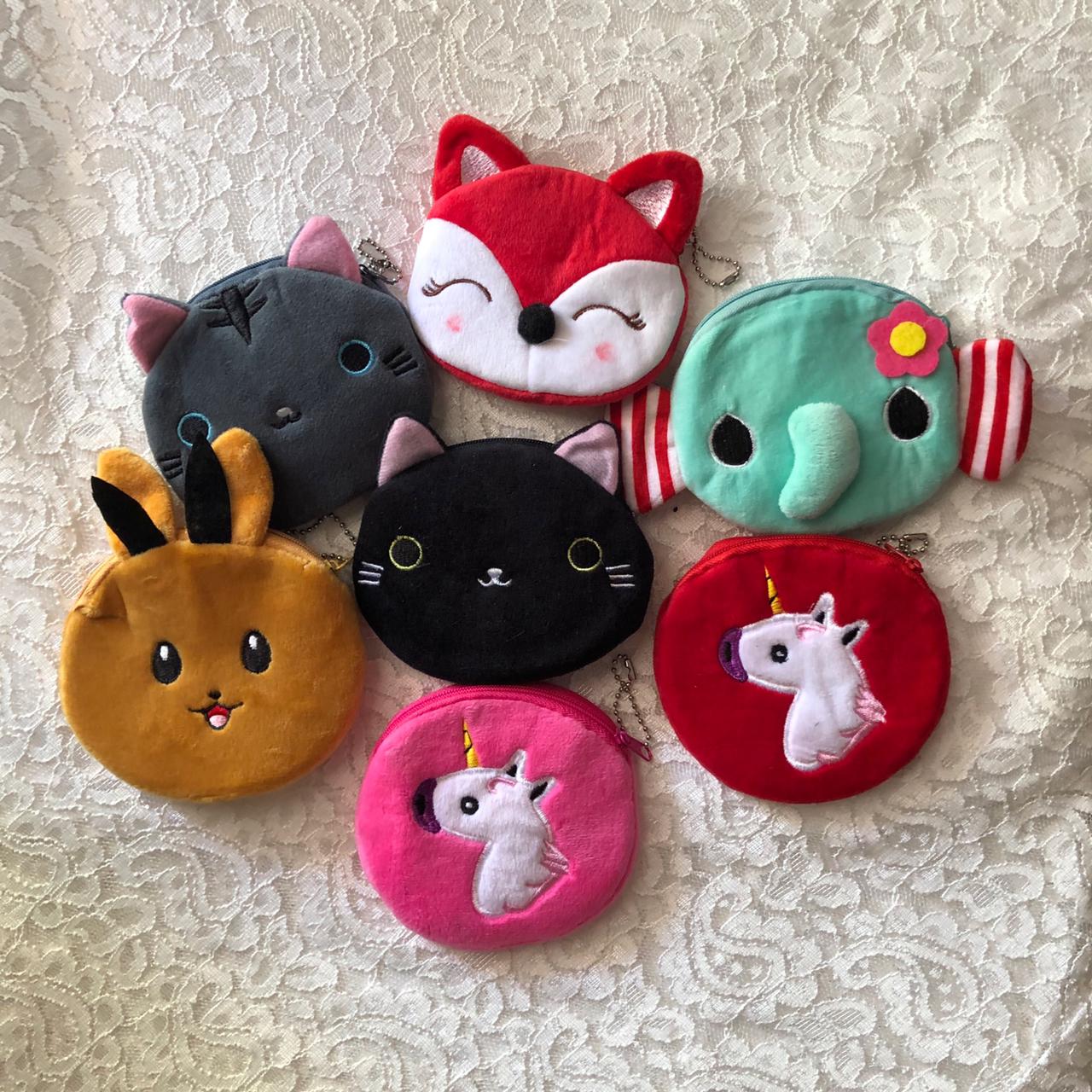 Mini Soft Plush Cat Women s Coin Purse Mini Zipper Children Girl s Coin Wallet Cards Bag Key Wallet