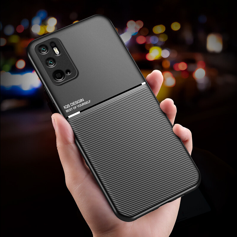 Case For Xiaomi Redmi Note 10 5G / Poco M3 Pro Casing Anti-fall Soft Non-slip Silicone Grain Back Cover. 