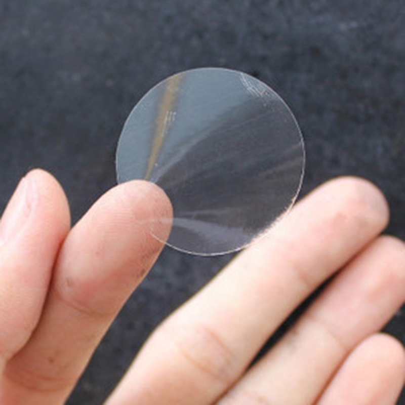 1000 15MM clear round sticker round transparent labels circle PVC Sealing labels. 