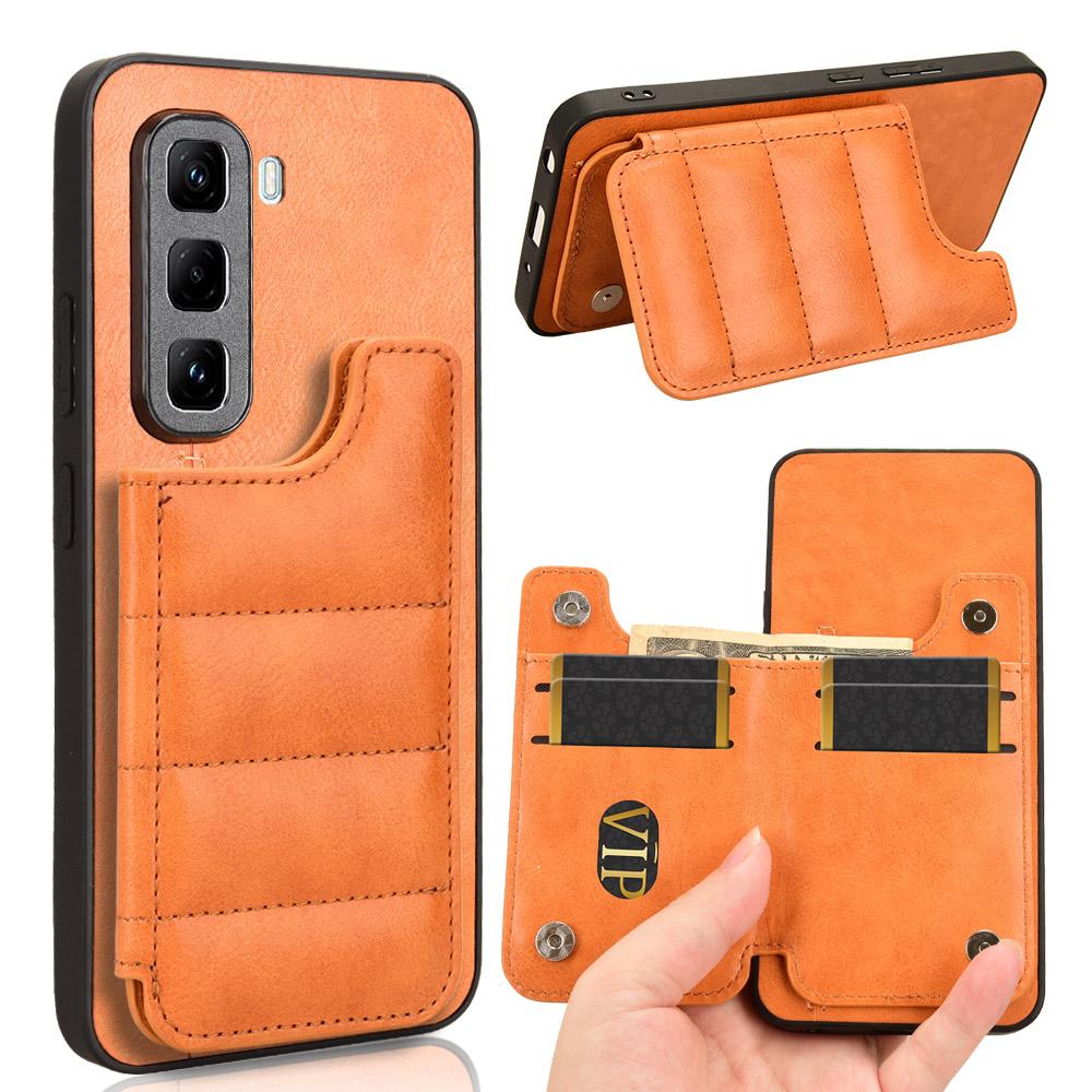 Cow Pattern Sewing Card Bag Phone Case For Infinix Hot 50 Pro+ 4G/Infinix Hot 50 Pro 4G