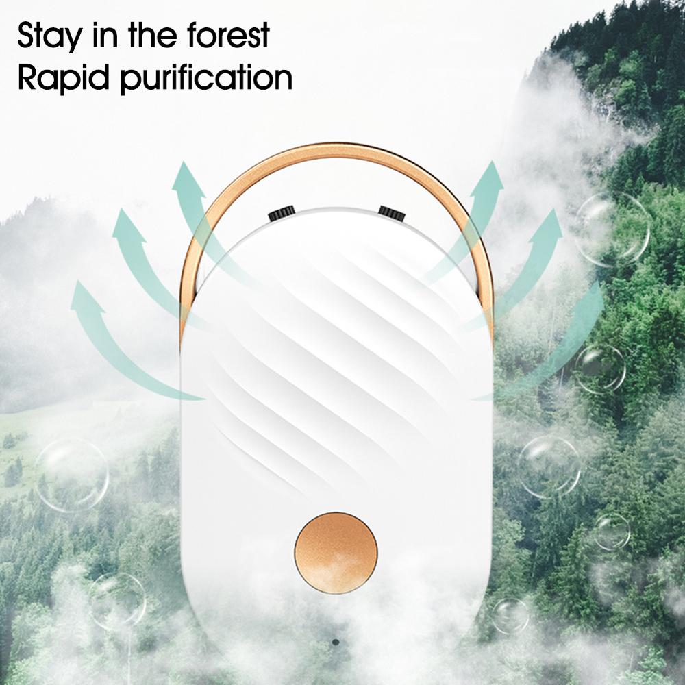 【BestGO】Personal Wearable Air Purifier Necklace Mini Hanging Neck Type Negative Ion Air Purifier Portable Necklace Portable Purifier Low Noise Car fresh air PK Aolon ninja ion cherry ion airtamer. 