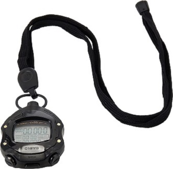 Casio HS-80TW-1EF Digital Black Stopwatch. 
