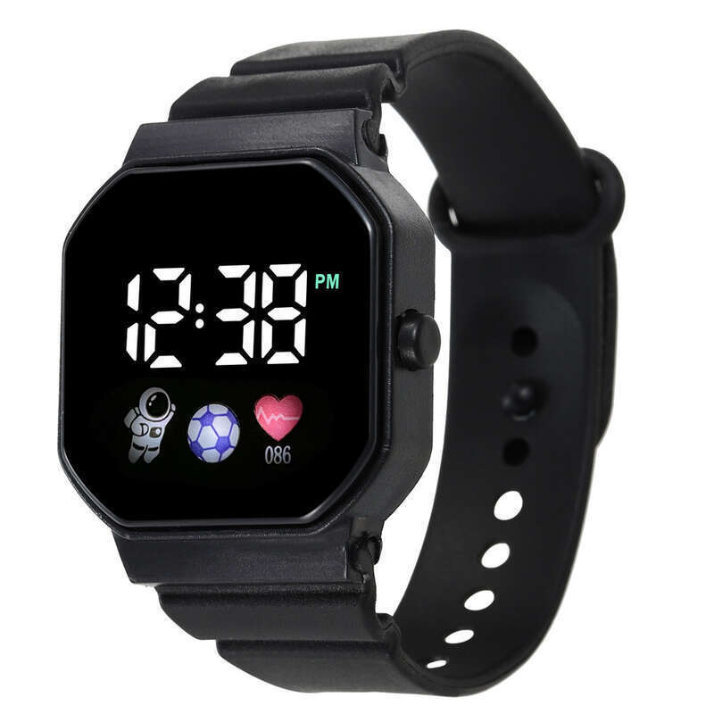 LED-Großbild-Sportuhr, modisch und schlicht, quadratisch, Astronautenuhr, hochwertige elektronische Studentenuhr_voghion.com