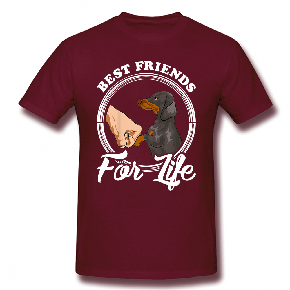 Funny Best Friend Dachshund Dog T Shirts Graphic Streetwear Short Sleeve Birthday Gifts Summer Style T-shirt Mens. 