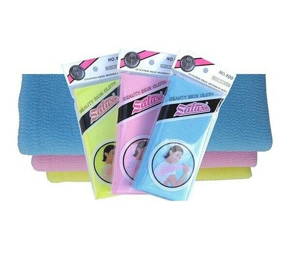 Salux Nylon Japanese Exfoliating Beauty Skin Bath or Shower High quality Wash Cloth / Towel