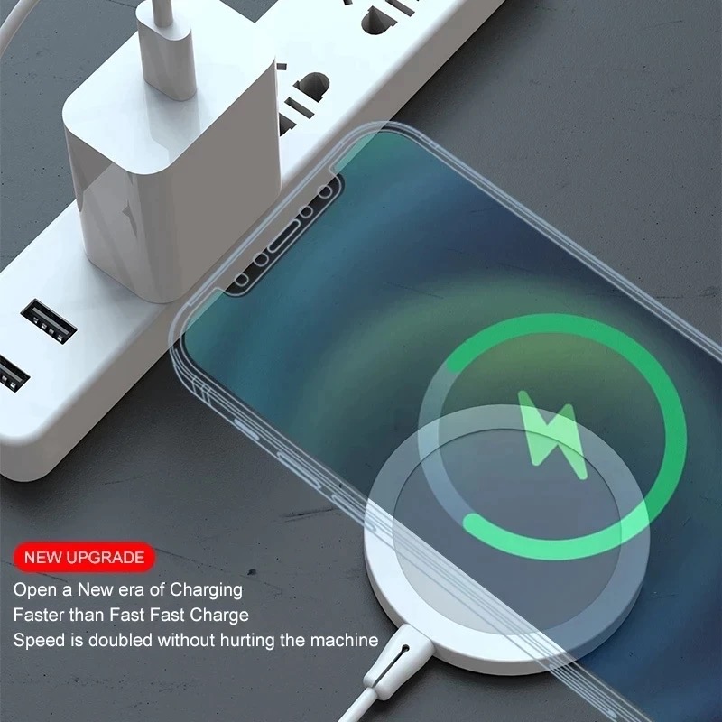 15W Magnetic Wireless Charger Fast Macsafe Mag Charging Pad for IPhone 13 Pro Max 12 Mini 11 Safe Station Magsafe-charger. 