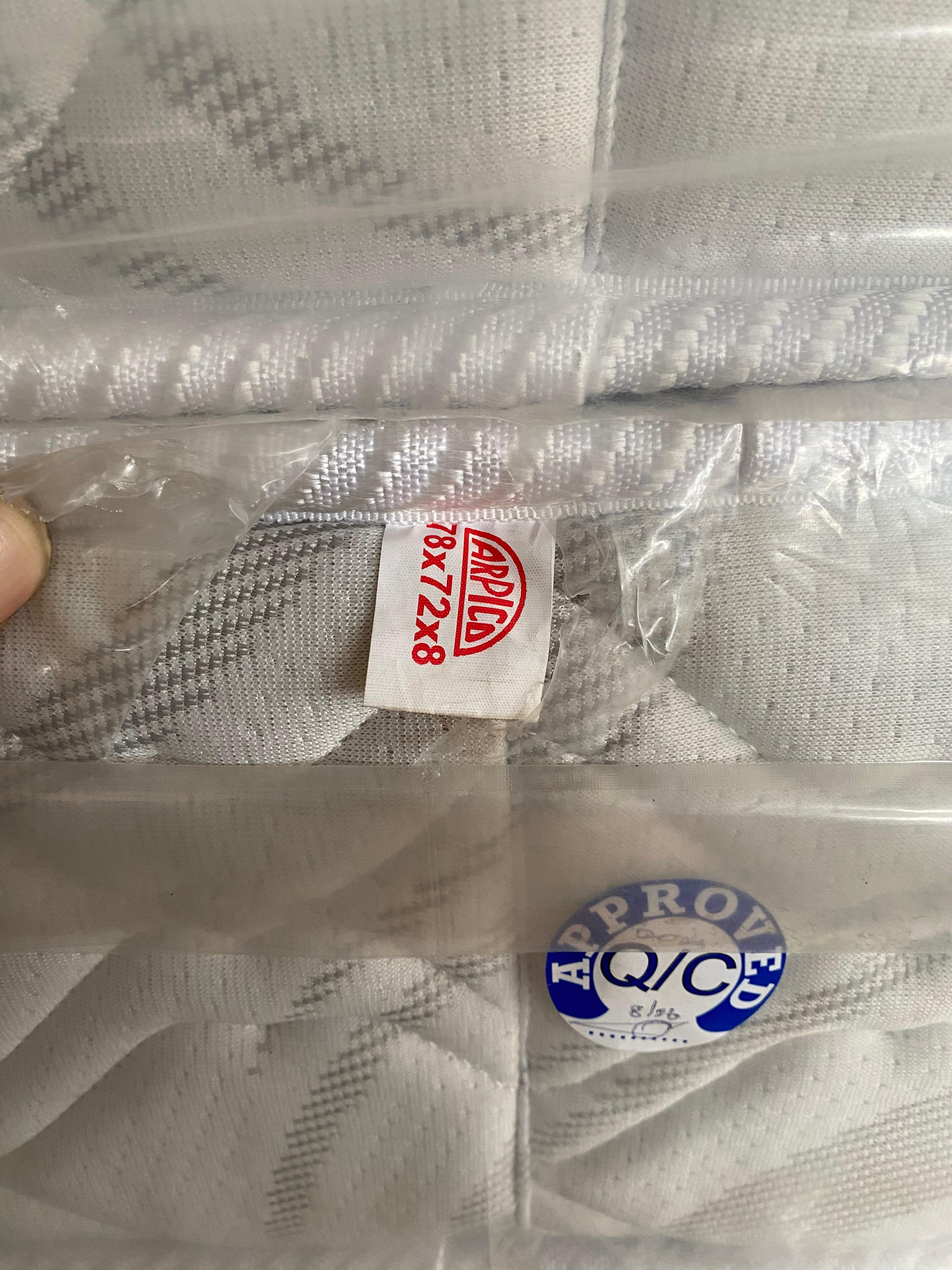 72 X 48 X 8 inch (6*4*) Arpico Flexifoam Spring  Mattress - 15 Year Warranty. 