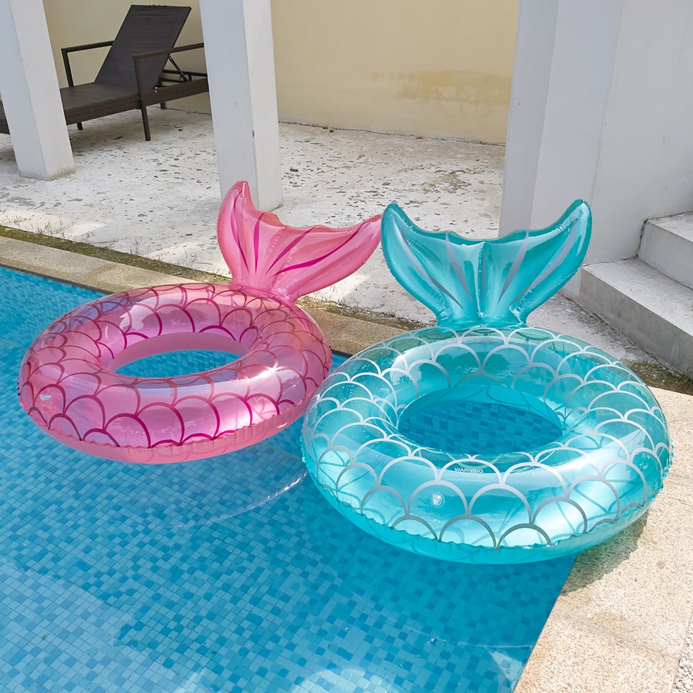 Inflatable Swimming Ring Mermaid Pool Floating Beach Party Toys for Adult Kids Baby Water Play Tube Swimming Mattress Toys. 
