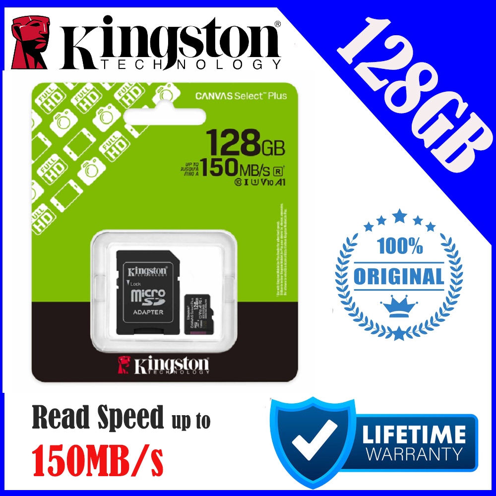 Kingston Original 64GB 128GB 256GB A1 Micro SD Memory Card 150MB/s Class 10. 