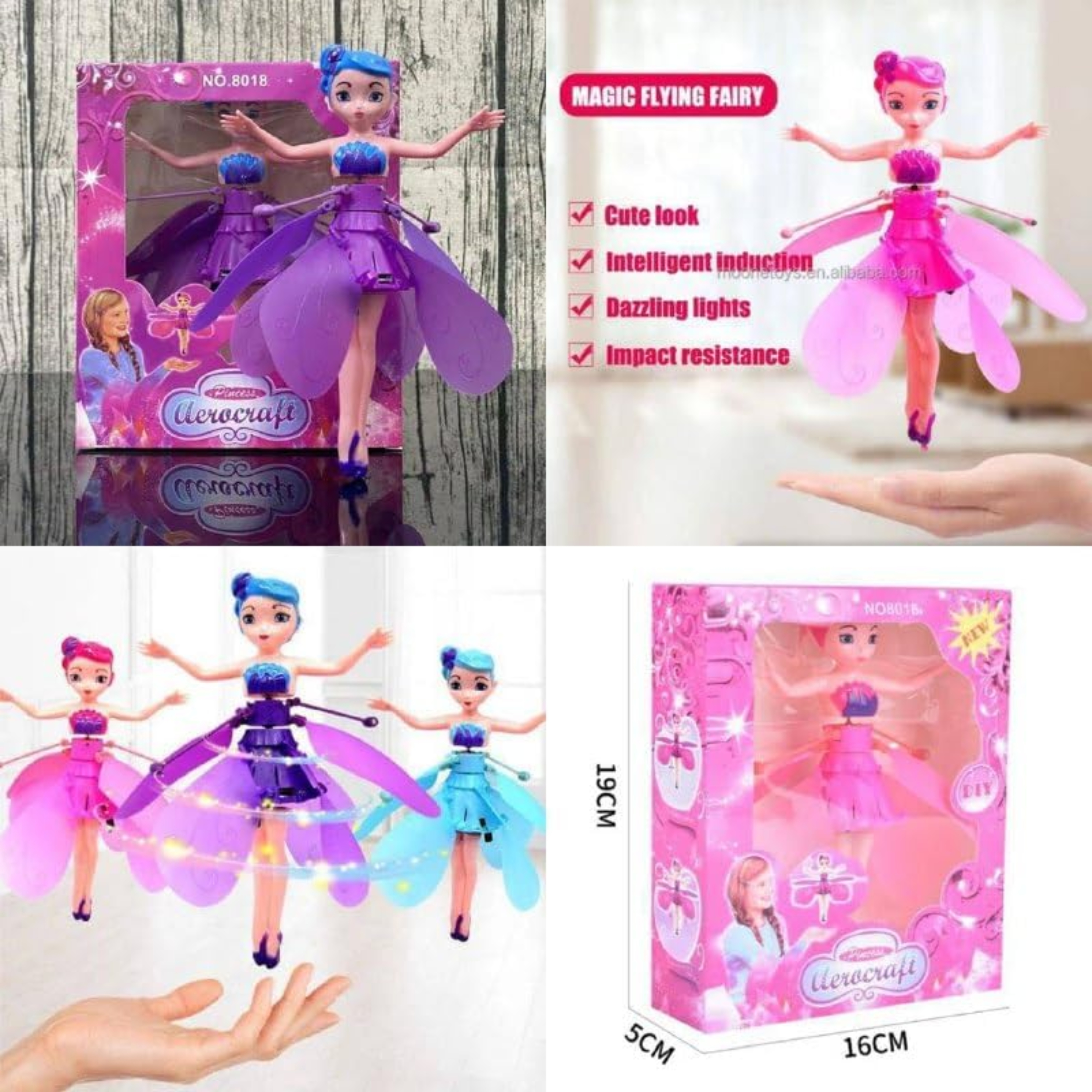 Magic Flying Fairy Princess Doll, Flying Fairy Doll Toys for Girls