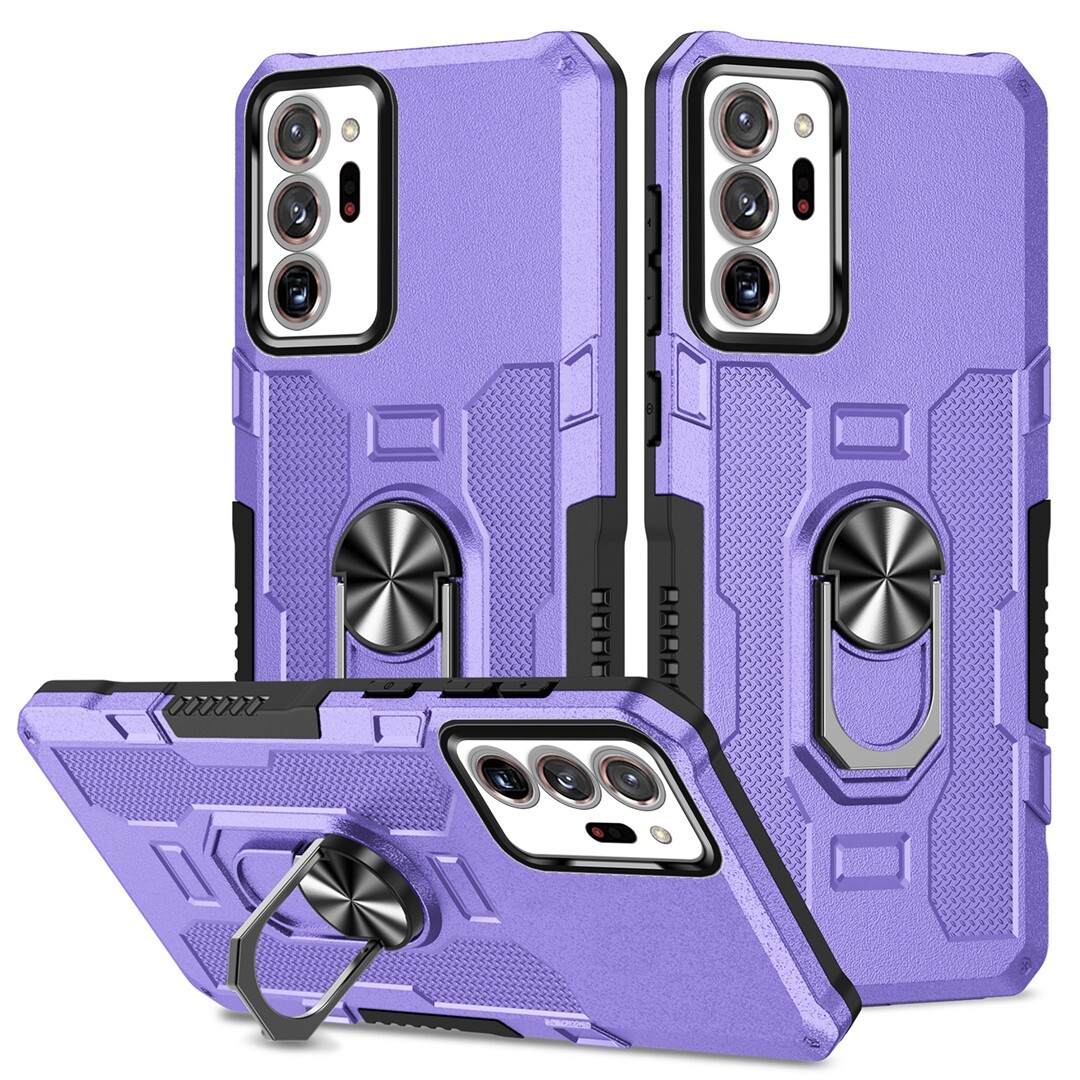 For Samsung Galaxy Note 20 Ultra 5G Armor Case Magnetic Car Holder Ring Stand Shockproof Cover