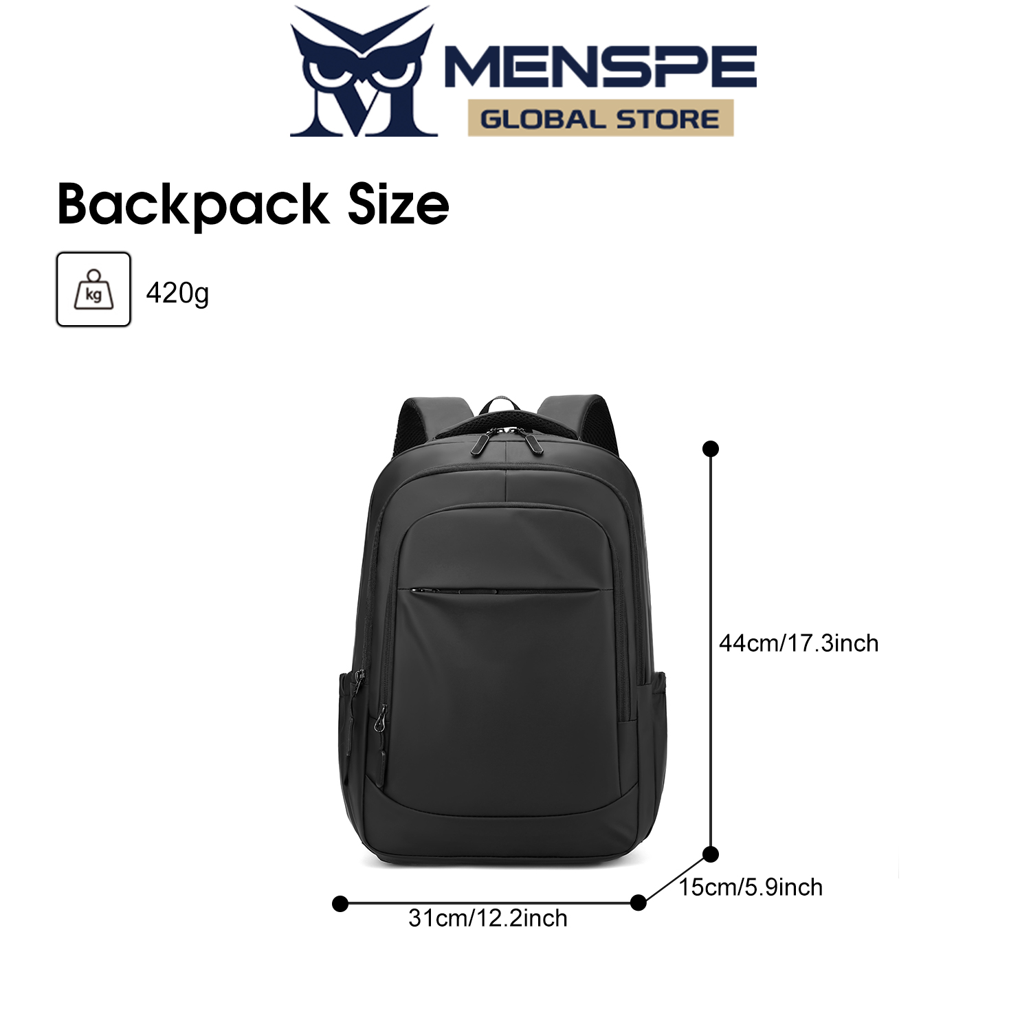 MENSPE Men Backpack Laptop Backpack Business Travel Bag Casual Simple Backpack Waterproof Backpack College Fashion Backpack Large Capacity Shoulder Bag Leisure School Bag For Travel Study Business. 