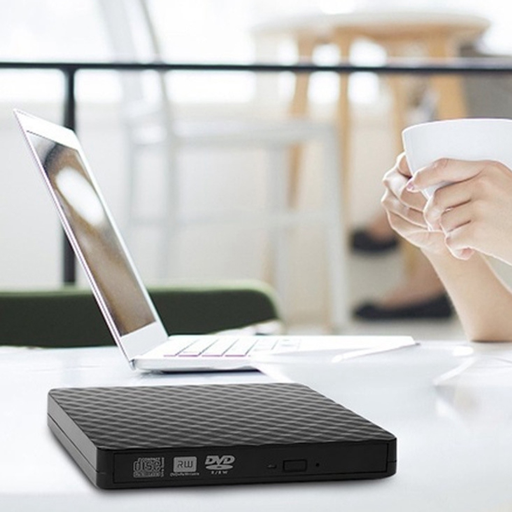 External CD DVD Drive, USB 3.0 and Type-C Portable CD DVD +/-Rw Drive Reader, DVD/CD ROM Burner Rewriter, DVD Drive. 