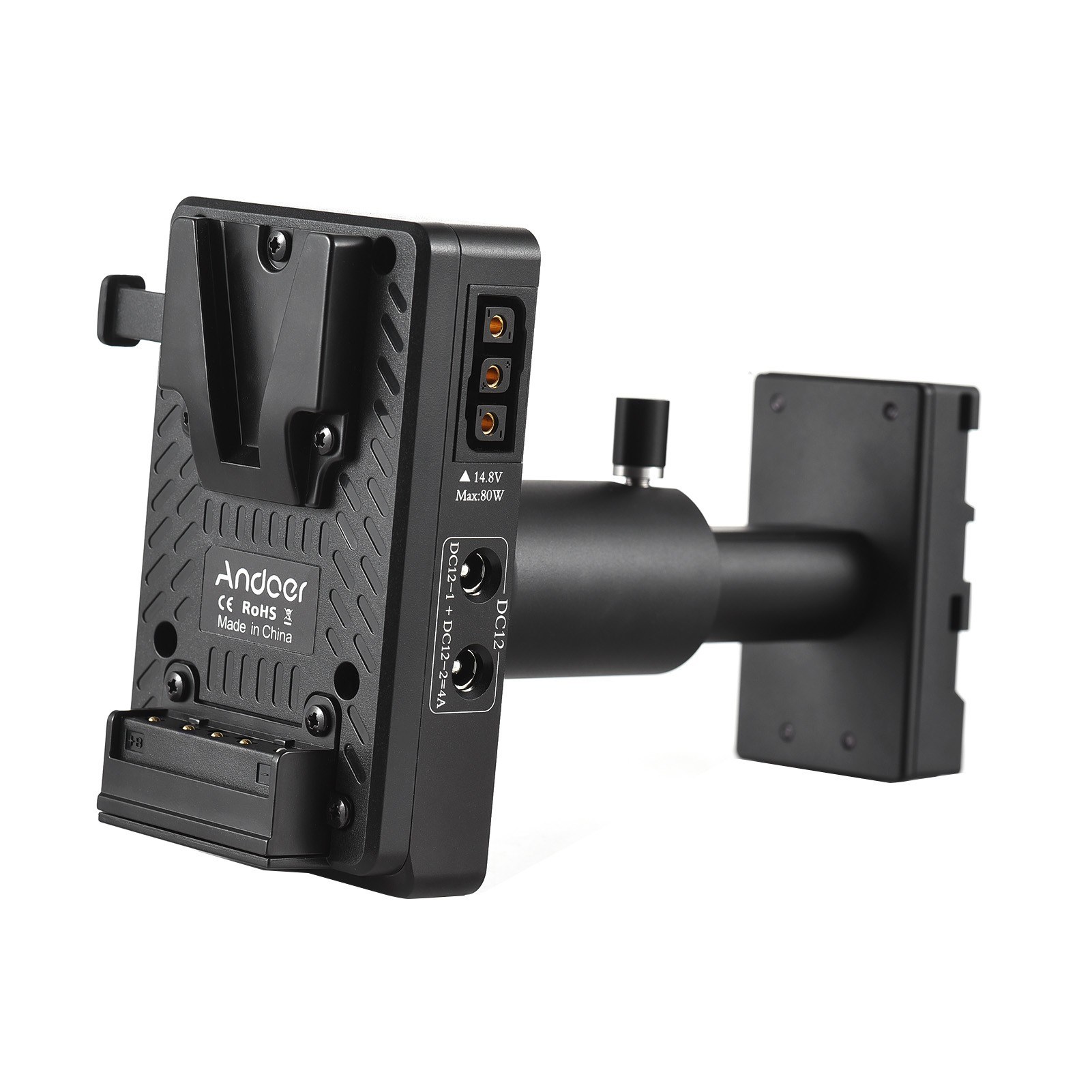 V ock V Mount Battery Plate to BP-U Dummy Battery Adapter with Adjustable Rod