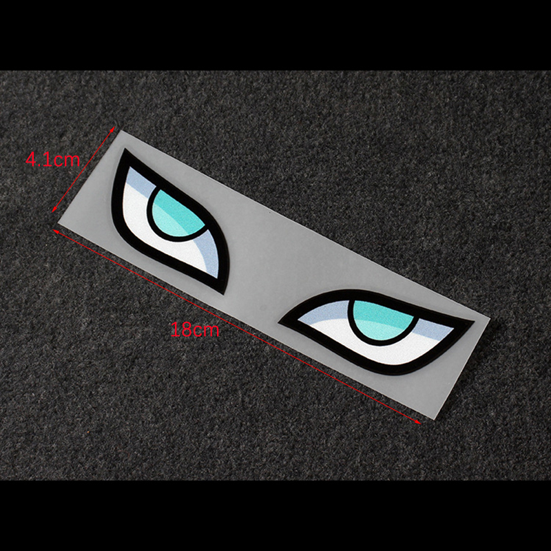 【Hot】 Anime Naruto Figure Sticker Uchiha Itachi Sharingan Madara Rinnegan Eyes Stickers Car Light Helmet Window Reflective Stickers. 