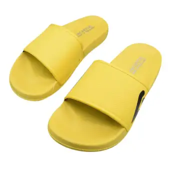 yellow mens slides