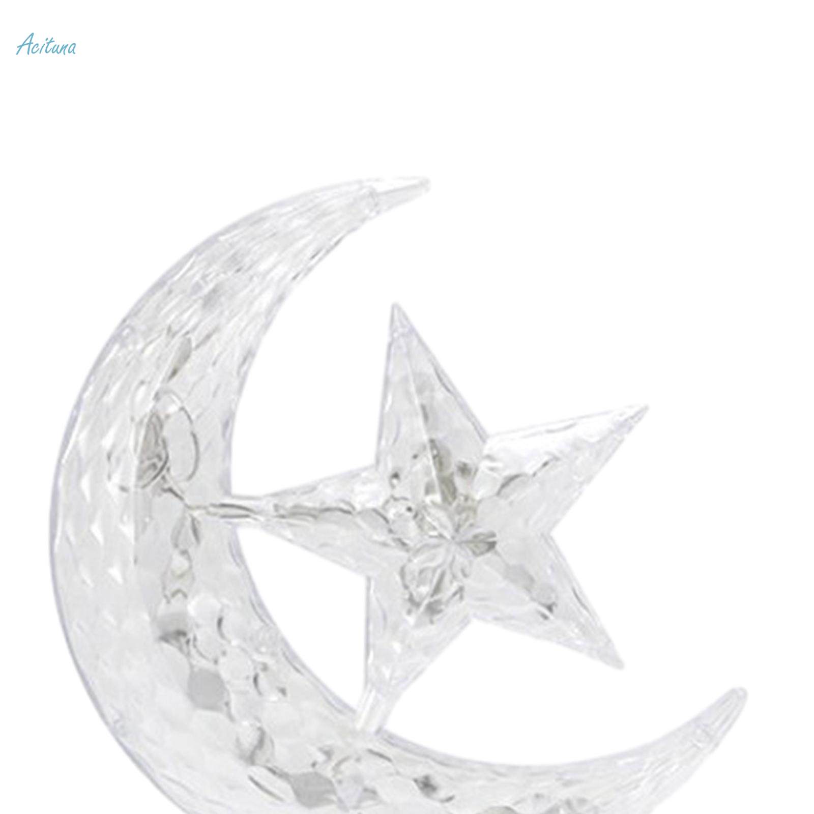Christmas Tree Toppers Lamp Moon and Star Ornament for Wedding Decoration. 