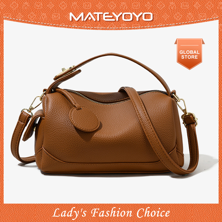 MATEYOYO Women's Shoulder Bag Pillow Bag Fashion Handbag Cross-body Bag Messenger Bag Litchi Pattern Design Large Capacity Adjustable Shoulder Straps PU Leather