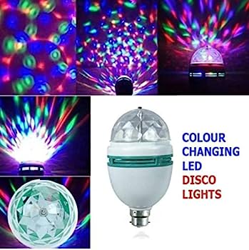 RGB Led Bulbs Mini (lbm) Party Light Dance Party Lamps 3W Auto Rotating DJ Stage Disco Christmas Lighting Color Bulb. 