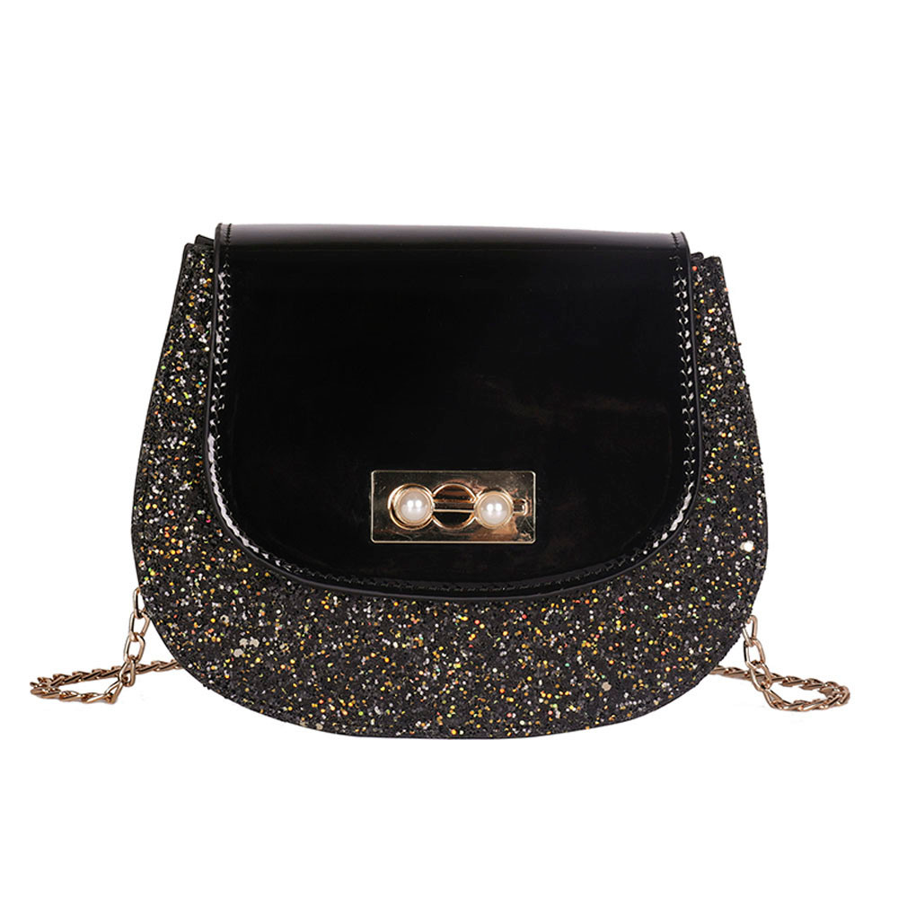 Woman Fashion Button Simple Design Shoulder Bag Messenger Bag