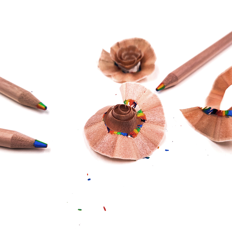 2Pcs 7 Colors Gradient Rainbow Pencils For Art Drawing Coloring Sketching SEVICH. 