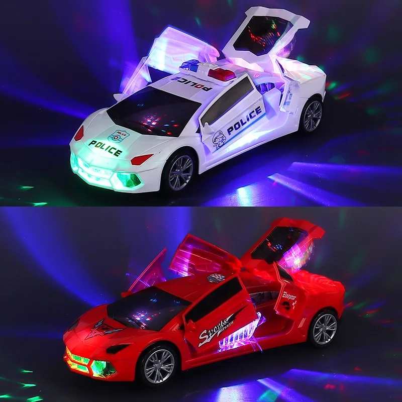 3 D Super Car Toy – Car Toy for Kids with 360 Degree Rotation & Door Opening | Sound & Light Toys for Kids Boys & Girls. 
