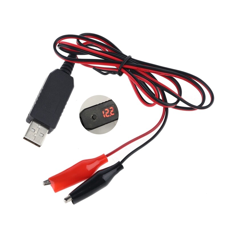 【FOOT SOFA】QC3.0 USB to 5V 6V 8.4V 12V AA AAA 9V Battery Eliminator Can Replace 4-8pcs AA AAA Batteries Adjust Voltage Cable