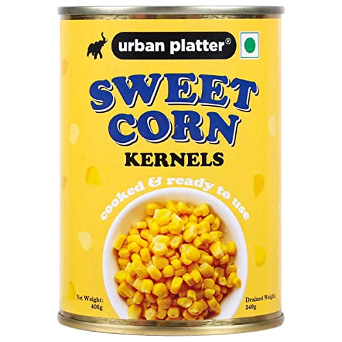 Urban Platter Ready to Use Sweet Corn Kernels in Brine, 400g (Drained Weight 240g)(FROM INDIA) NUSS